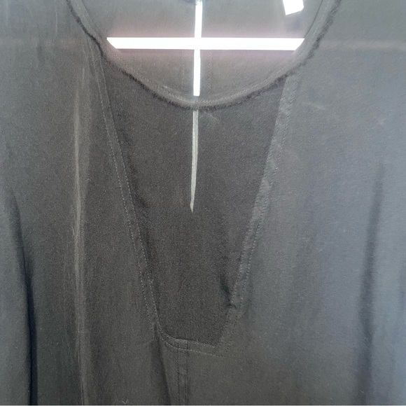 Rebecca Taylor Charlie Silk Top in Black Size 10 - Picture 5 of 9